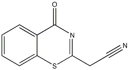 2-(4-oxo-1,3-benzothiazin-2-yl)acetonitrile 化学構造式