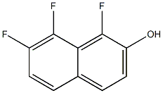 2-Naphthalenol, 1,7,8-trifluoro- 化学構造式