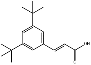 3-(3,5-ditert-butylphenyl)acrylic acid Struktur