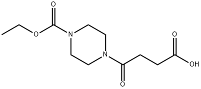 4-[4-(Ethoxycarbonyl)piperazin-1-yl]-4-oxobutanoic acid Structure