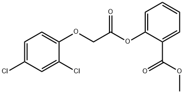 methyl 2-{[(2,4-dichlorophenoxy)acetyl]oxy}benzoate Structure