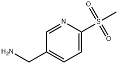 C-(6-Methanesulfonyl-pyridin-3-yl)-methylamine Struktur