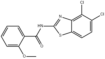 N-(4,5-dichloro-1,3-benzothiazol-2-yl)-2-methoxybenzamide Structure