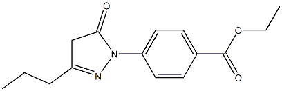 4-(5-氧代-3-丙基-4,5-二氢-1H-吡唑-1-基)苯甲酸乙酯,701217-05-2,结构式