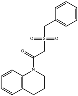 2-benzylsulfonyl-1-(3,4-dihydro-2H-quinolin-1-yl)ethanone Structure