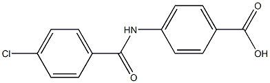 Benzoic acid, 4-[(4-chlorobenzoyl)amino]- 结构式