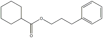 Cyclohexanecarboxylic acid, 3-phenylpropyl ester Structure