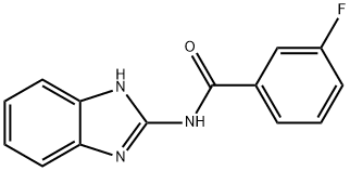 N-(1H-benzimidazol-2-yl)-3-fluorobenzamide Struktur