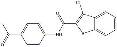 N-(4-acetylphenyl)-3-chlorobenzo[b]thiophene-2-carboxamide Structure