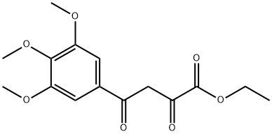 2,4-ジオキソ-4-(3,4,5-トリメトキシフェニル)ブタン酸エチル 化学構造式