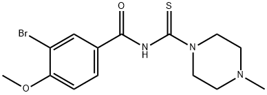 712318-19-9 3-bromo-4-methoxy-N-(4-methylpiperazine-1-carbothioyl)benzamide