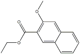 2-Naphthalenecarboxylicacid, 3-methoxy-, ethyl ester,7147-28-6,结构式