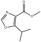 4-Oxazolecarboxylic acid, 5-(1-methylethyl)-, methyl ester Struktur