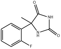 2,4-Imidazolidinedione,5-(2-fluorophenyl)-5-methyl- Structure