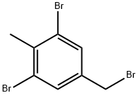 Benzene, 1,3-dibromo-5-(bromomethyl)-2-methyl- Struktur