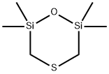 1-Oxa-4-thia-2,6-disilacyclohexane, 2,2,6,6-tetramethyl- Structure