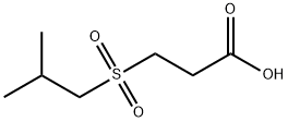 3-[(2-Methylpropane)sulfonyl]propanoic acid Structure