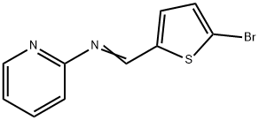 N-[(5-bromo-2-thienyl)methylene]-2-pyridinamine Structure