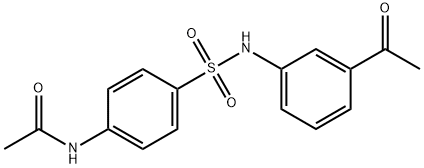 N-(4-{[(3-acetylphenyl)amino]sulfonyl}phenyl)acetamide Structure