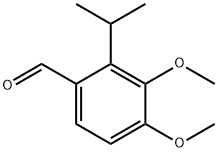 2-异丙基-3,4-二甲氧基苯甲醛,77256-02-1,结构式