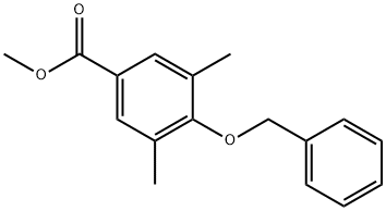 3,5-二甲基-4-苄氧基苯甲酸甲酯 结构式
