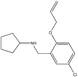 N-[(5-chloro-2-prop-2-enoxyphenyl)methyl]cyclopentanamine,774190-32-8,结构式