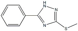 3-methylsulfanyl-5-phenyl-1H-1,2,4-triazole Struktur