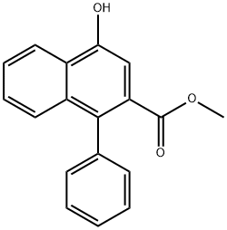 methyl 4-hydroxy-1-phenyl-2-naphthoate 结构式