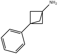 3-フェニルビシクロ[1.1.1]ペンタン-1-アミン 化学構造式