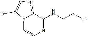 Ethanol, 2-[(3-bromoimidazo[1,2-a]pyrazin-8-yl)amino]- 结构式