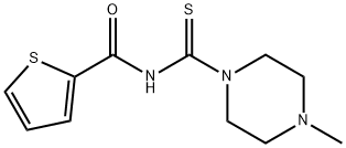 N-[(4-methyl-1-piperazinyl)carbonothioyl]-2-thiophenecarboxamide Struktur
