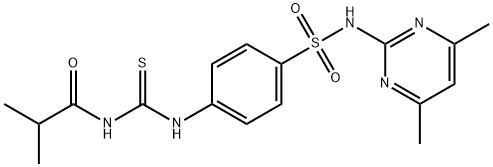 N-[[4-[(4,6-dimethylpyrimidin-2-yl)sulfamoyl]phenyl]carbamothioyl]-2-methylpropanamide,791794-22-4,结构式