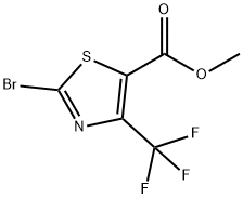Methyl 2-bromo-4-(trifluoromethyl)thiazole-5-carboxylate Structure