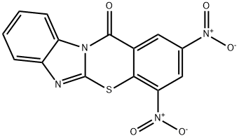 7,9-Dinitro-10-thia-4b,11-diaza-benzo[b]fluoren-5-one Structure