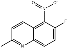 6-fluoro-2-methyl-5-nitroquinoline Struktur