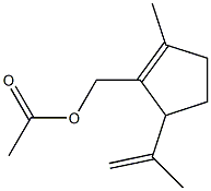 1-Cyclopentene-1-methanol, 2-methyl-5-(1-methylethenyl)-, acetate