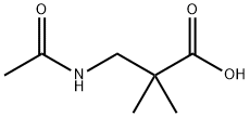 3-ACETAMIDO-2,2-DIMETHYLPROPANOIC ACID Structure
