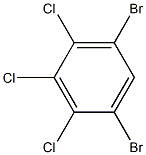 1,5-dibromo-2,3,4-trichlorobenzene Structure