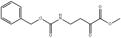 Butanoic acid, 2-oxo-4-[[(phenylmethoxy)carbonyl]amino]-, methyl ester Struktur
