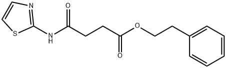 2-phenylethyl 4-oxo-4-(1,3-thiazol-2-ylamino)butanoate 结构式