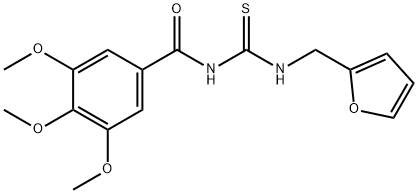 N-{[(2-furylmethyl)amino]carbonothioyl}-3,4,5-trimethoxybenzamide,817187-52-3,结构式