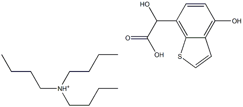 2-hydroxy-2-(4-hydroxy-1-benzothiophen-7-yl)acetate:tributylazanium,817586-35-9,结构式