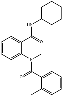 N-{2-[(cyclohexylamino)carbonyl]phenyl}-N,2-dimethylbenzamide|