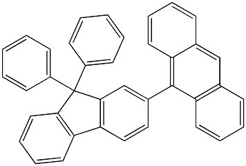 Anthracene, 9-(9,9-diphenyl-9H-fluoren-2-yl)- Structure