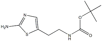 Carbamic acid, [2-(2-amino-5-thiazolyl)ethyl]-, 1,1-dimethylethyl ester Structure