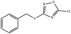 3-(benzylsulfanyl)-5-chloro-1,2,4-thiadiazole 化学構造式