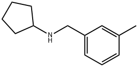 N-(3-methylbenzyl)cyclopentanamine Struktur