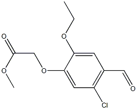 2-(5-氯-2-乙氧基-4-甲酰基苯氧基) 乙酸甲酯,827594-37-6,结构式