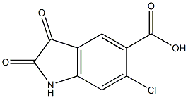 6-氯-2,3-二氧吲哚-5-羧酸,828252-09-1,结构式