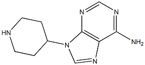 9H-Purin-6-amine, 9-(4-piperidinyl)- Structure